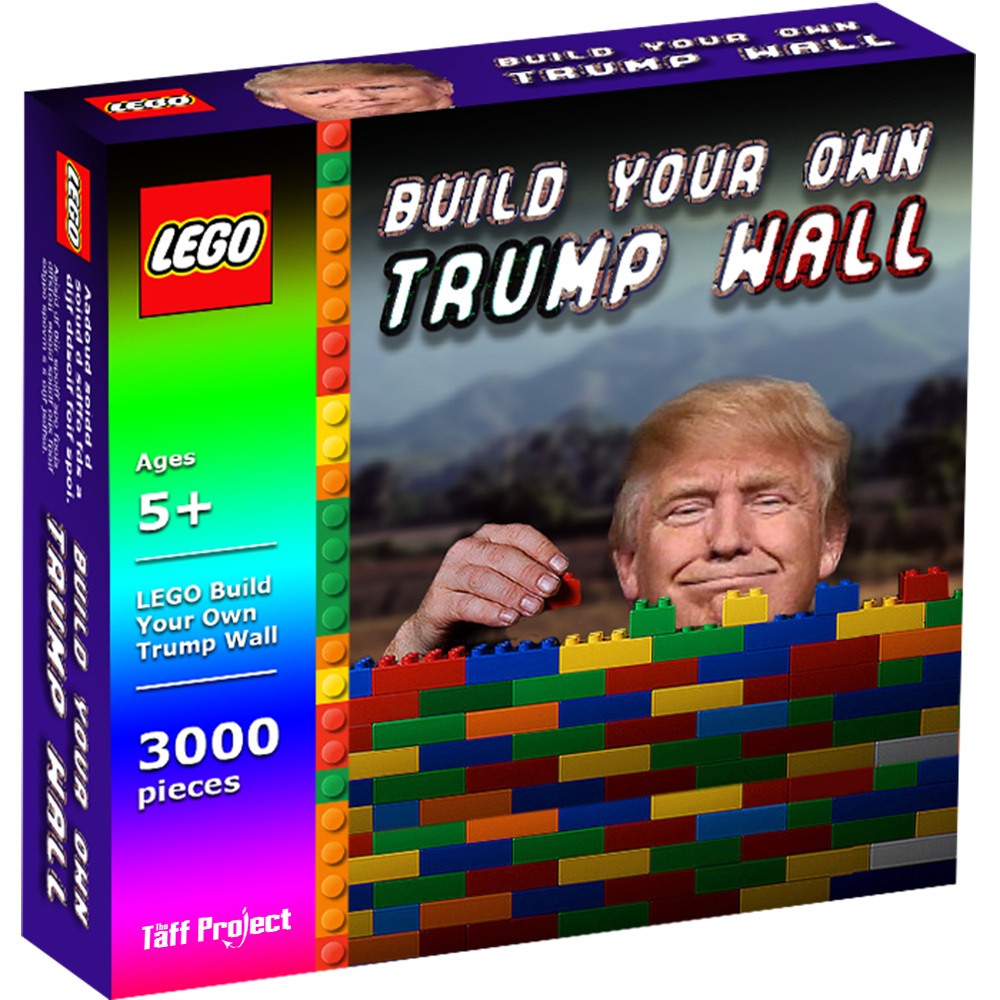 Trump lego store wall set