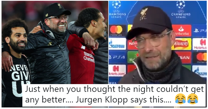 J Rgen Klopp S Post Match Interview Went Viral Because Of The Naked Joy And The Swearing The