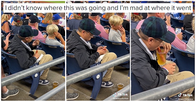 Yankees fan who used hot dog as beer straw is either a genius