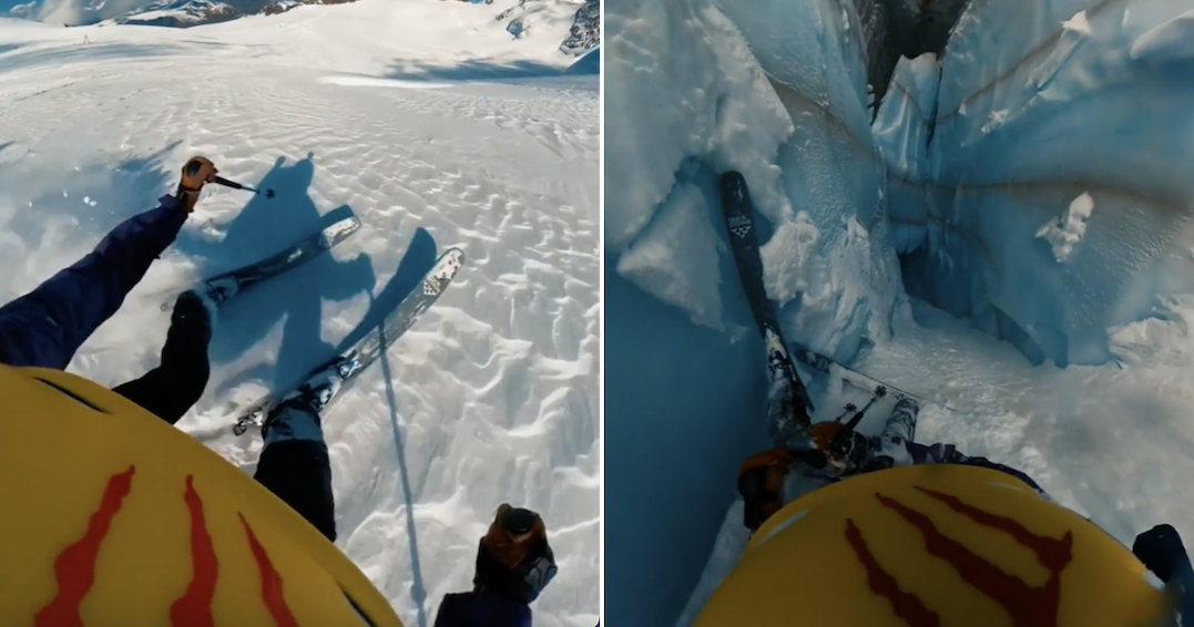 This Skier Falling Into A Crevasse Is The Most Terrifying 22 Seconds