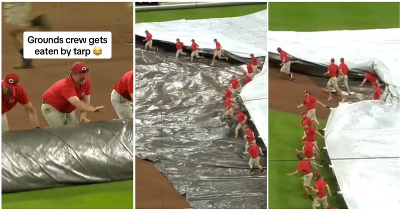 Coleman gets eaten by the tarp 