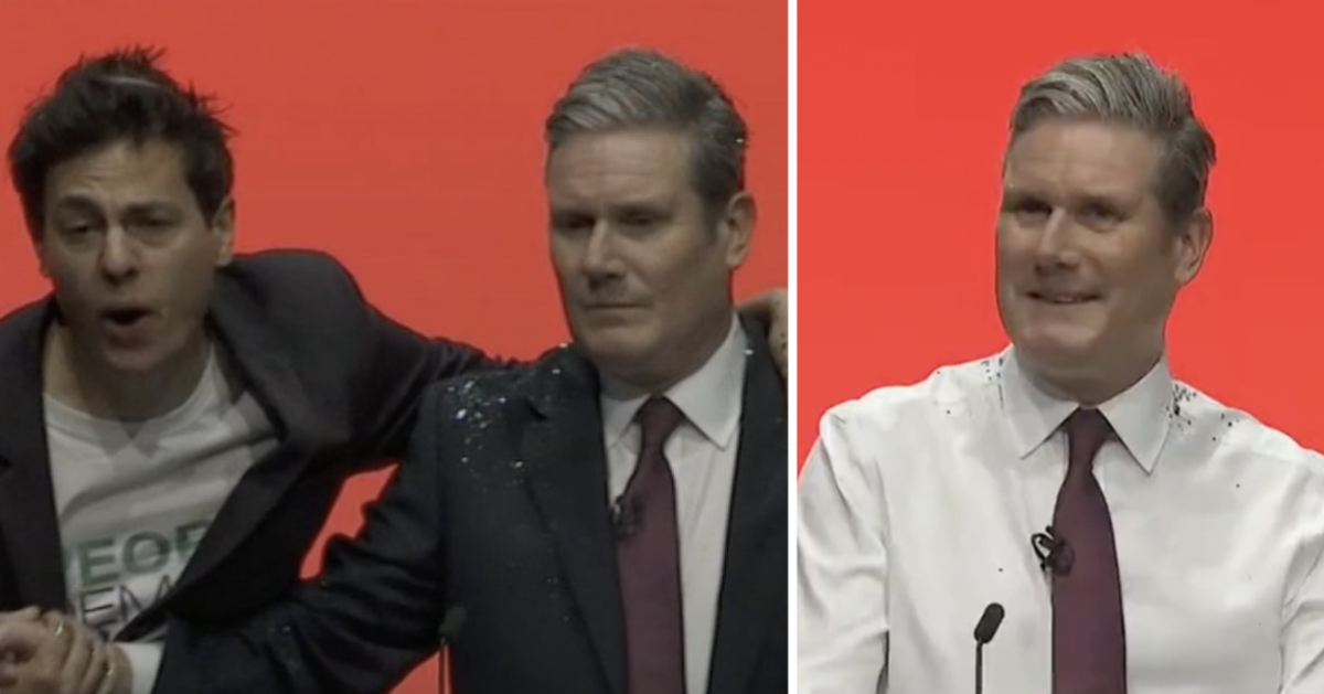 Keir Starmer Just Got Glitter-bombed By A Stage Invader And His ...