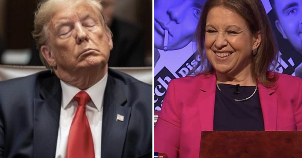 HIGNFY's Lyse Doucet had the best punchline to Donald Trump appearing